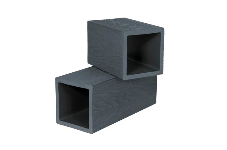 Столб (100*100*2900 мм) 3D WOOD, PG, SINGARAJA, ДПК, чёрный