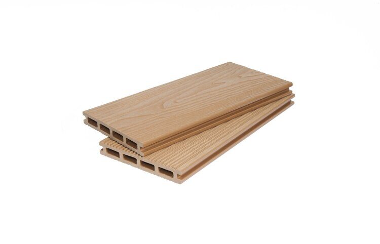 Террасная доска двухсторонняя пустотелая (20*140*5800 мм) 3D+ВЕЛЬВЕТ, PG, SINGARAJA, ДПК, песочная