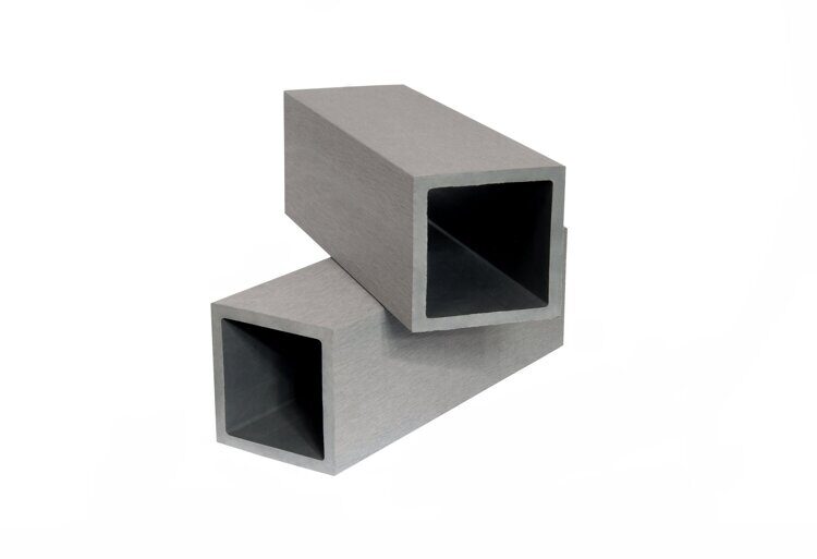 Столб опорный DENPASAR 100*100*2900 мм из ДПК, светло-серый