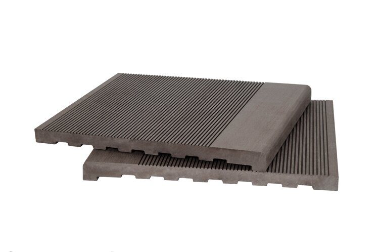 Ступень МАССИВ (29/22*348*2900 мм) ВЕЛЬВЕТ, PG, DENPASAR, ДПК, тёмно-коричневая