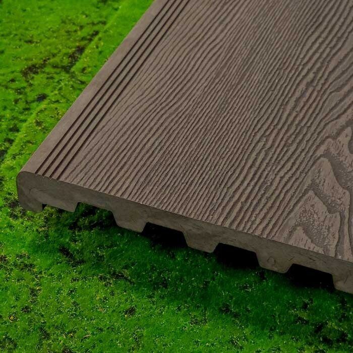 Ступень полнотелая SEQUOIA 3D WOOD 320х24х3000 мм, коричневая, фото №9069611311