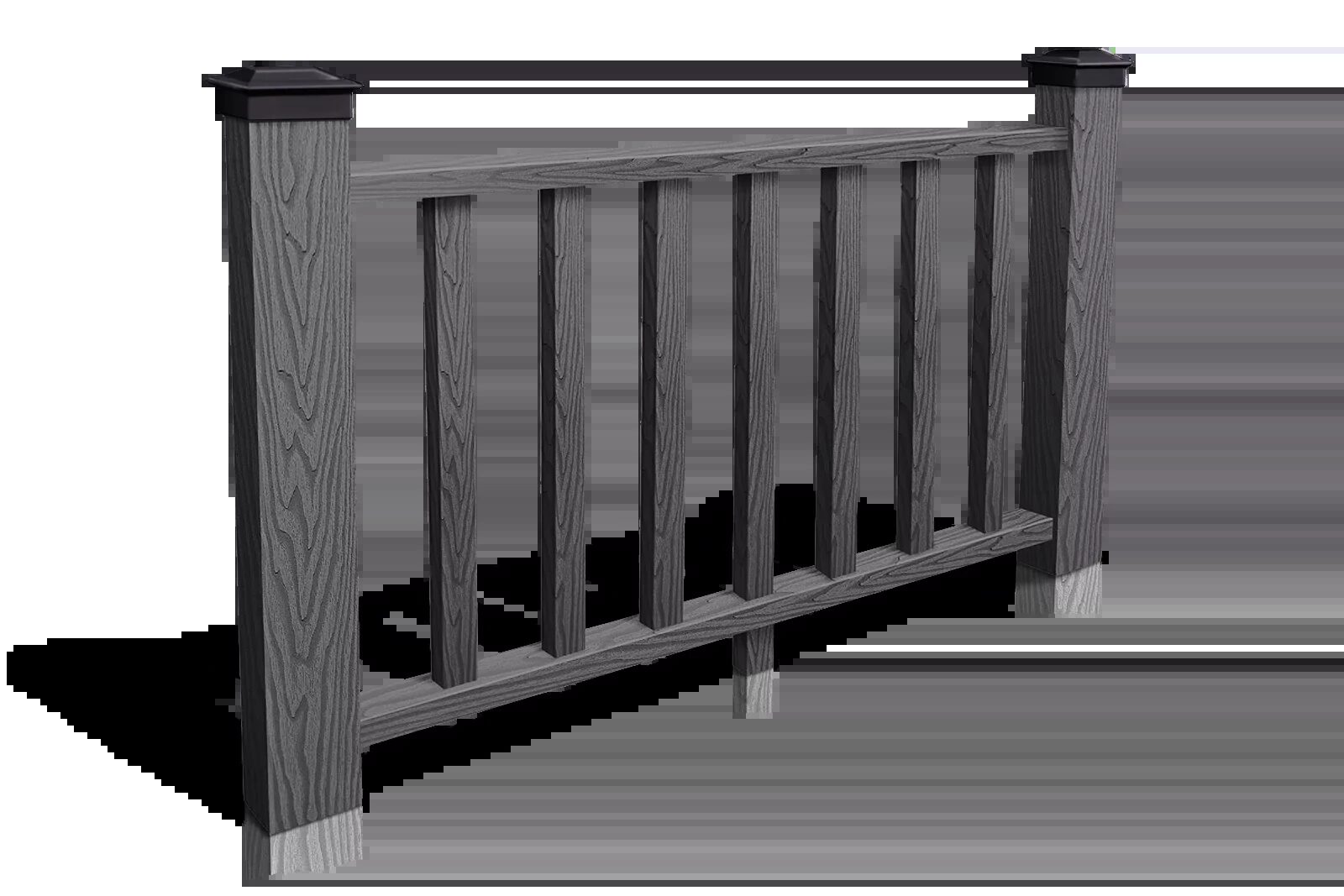 Столб опорный Чёрный 3D, 100х100х3000мм — изображение 2