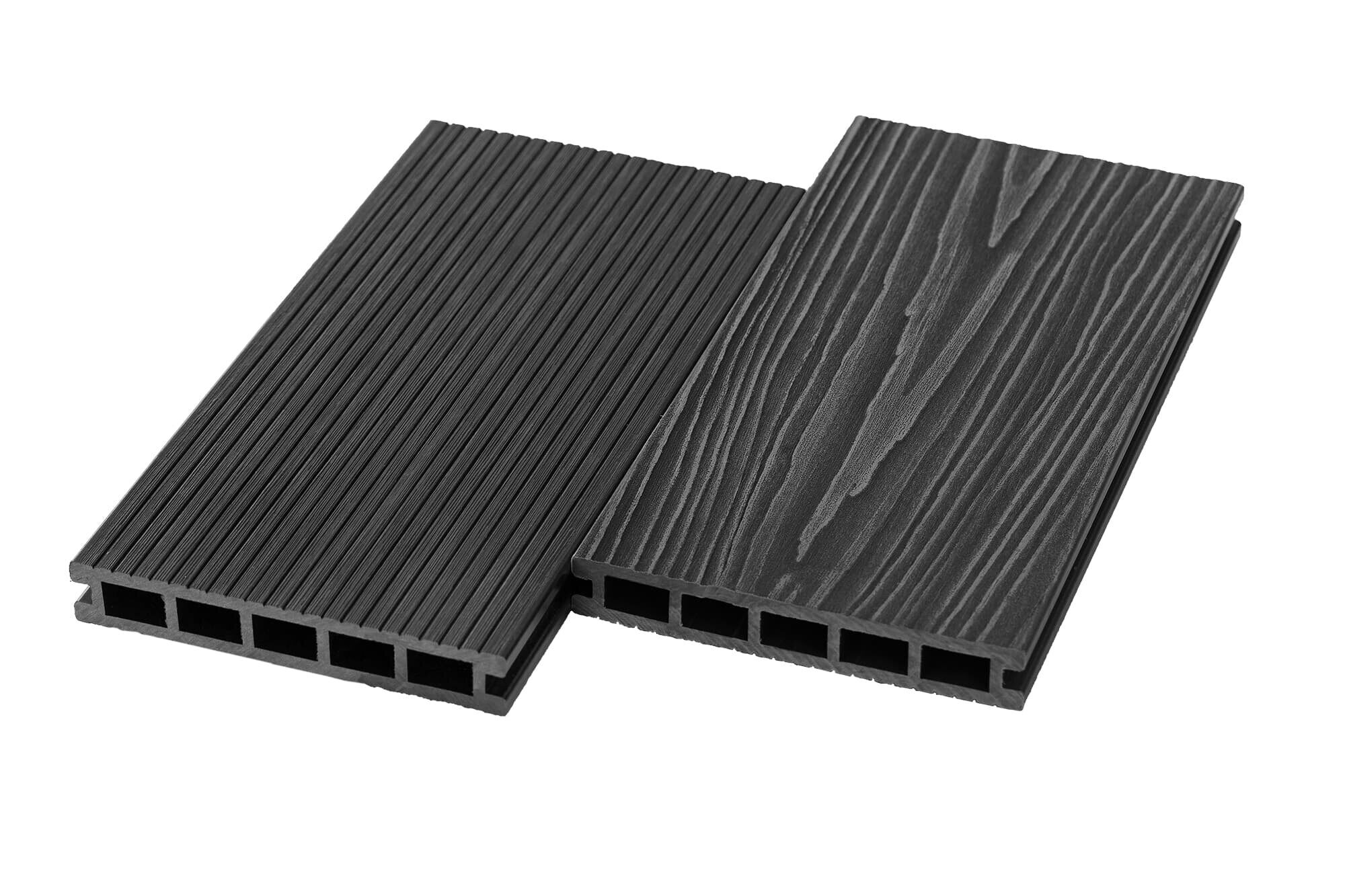 Террасная доска UnoDeck Ultra 3000х150×24 мм Графит