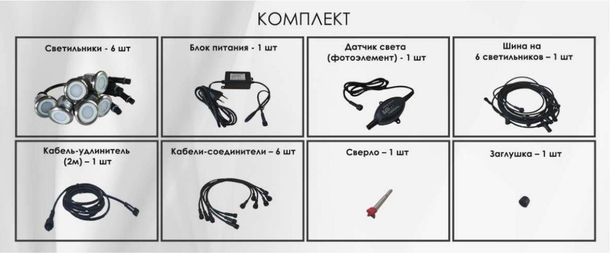 Комплект LED светильников ТерраСвет Акцент — изображение 5