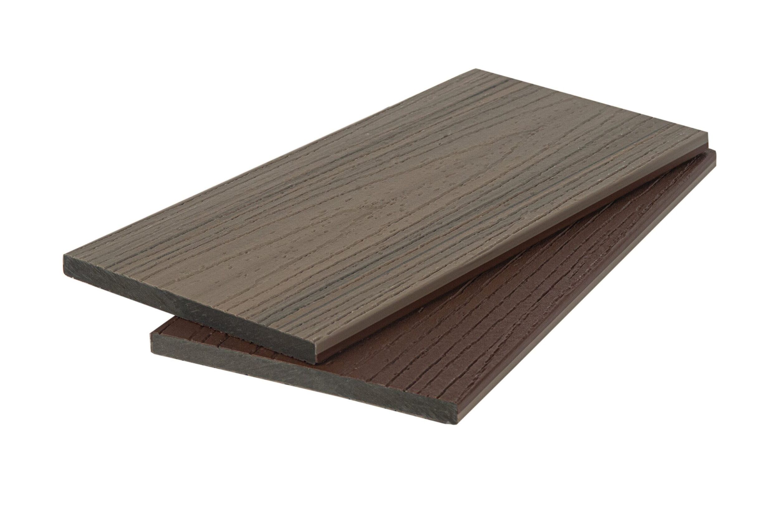 Универсальная доска CO-EXTRUSION 3D WOOD PREMIUM (2 стороны/2 цвета) 11*140*2900 мм, шоколад/серый — изображение 2