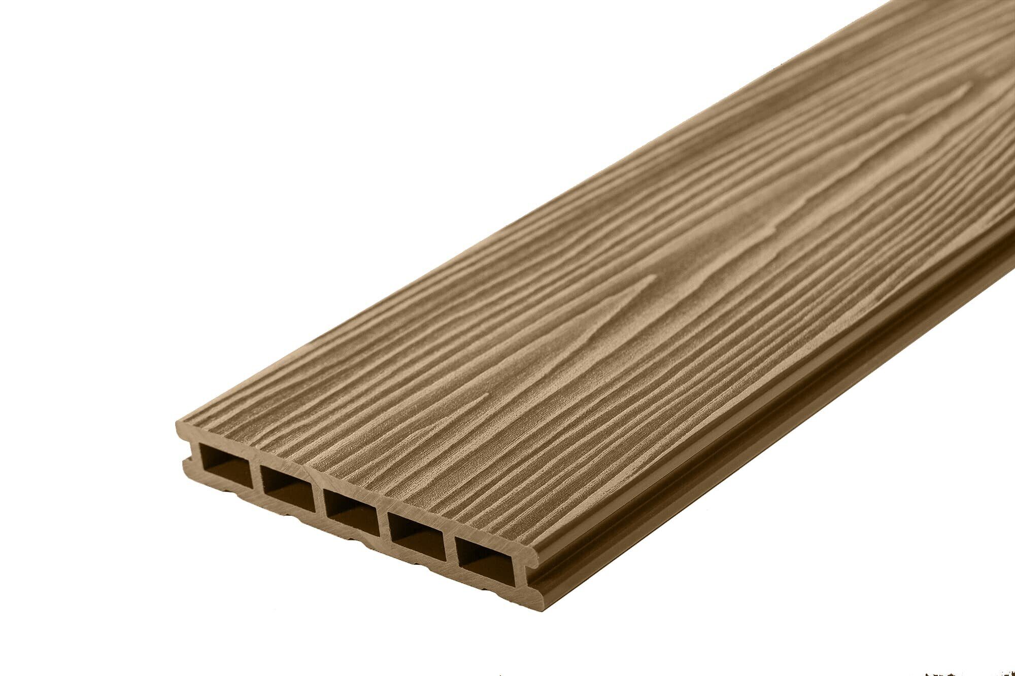 Террасная доска UnoDeck Mogano 4000х165×24 мм Орех — изображение 6