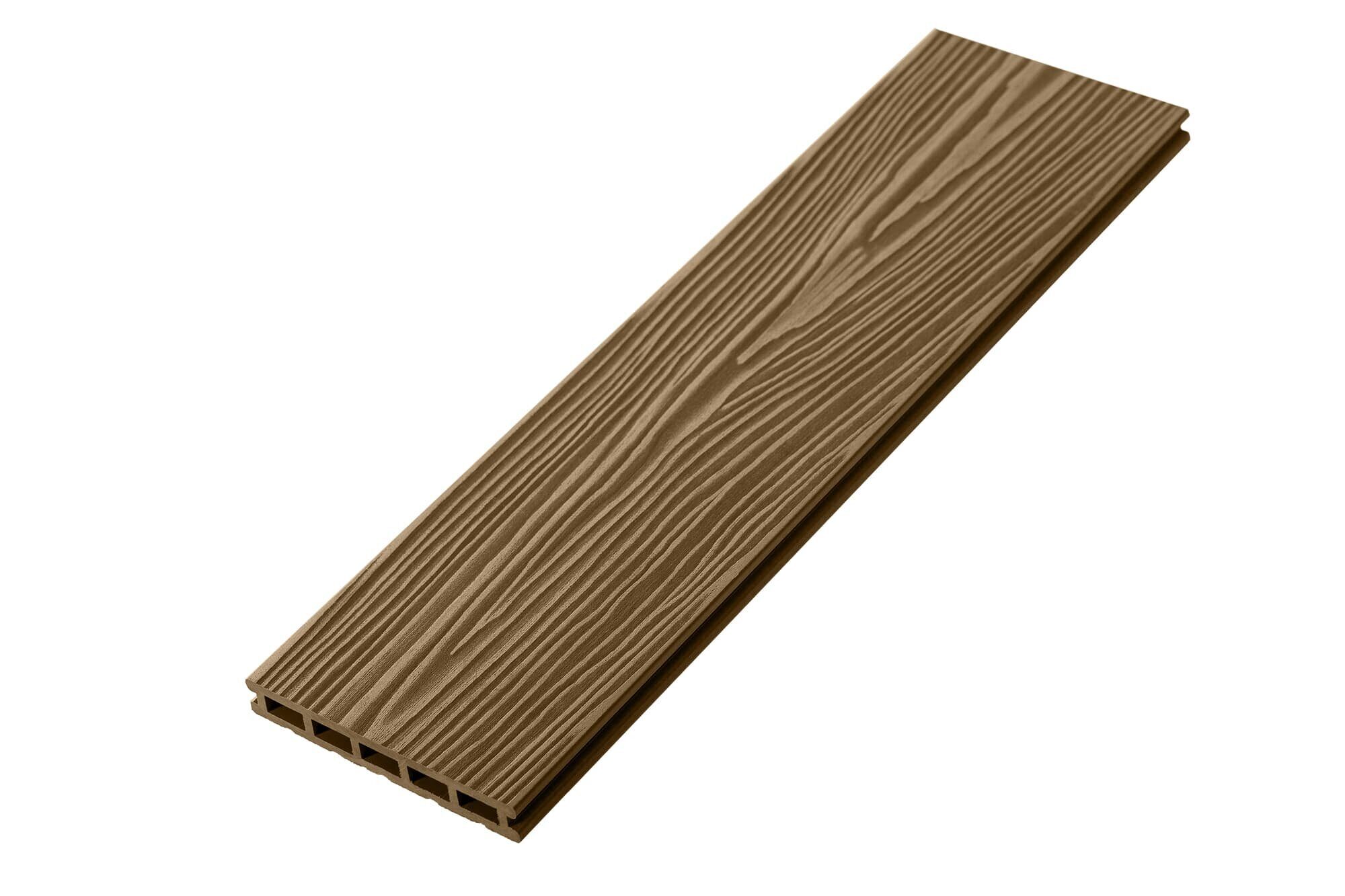 Террасная доска UnoDeck Mogano 4000х165×24 мм Орех — изображение 5