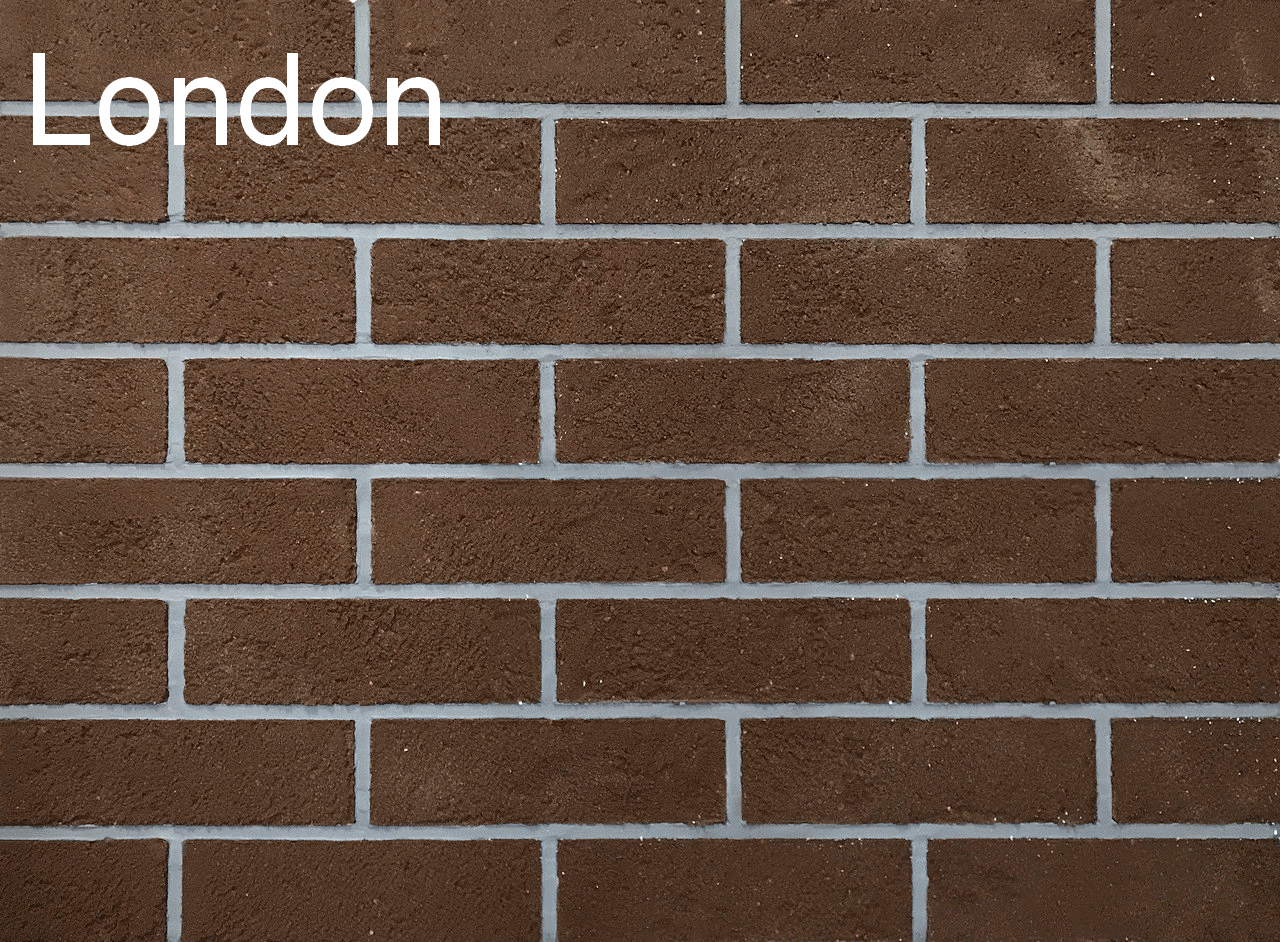 Термопанели фасадные ППС KlinkerFlex London коричнево-красный 80 мм
