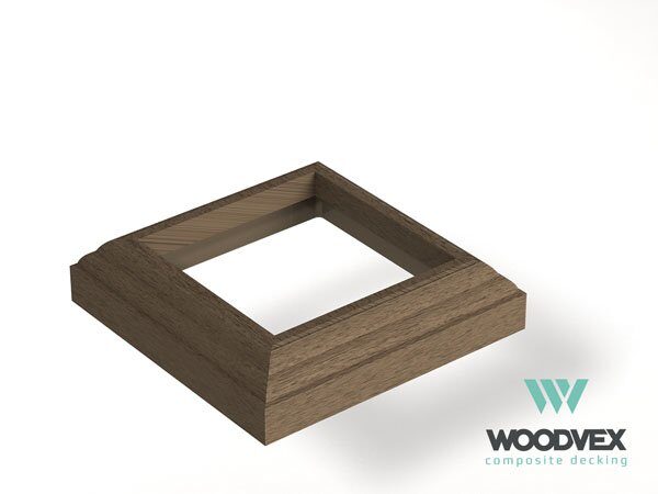 Крышка столба нижняя Woodvex Кофе 150х150 мм