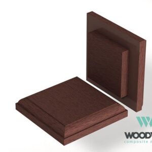Крышка столба верхняя Woodvex тёмно-коричневая 122х122 мм