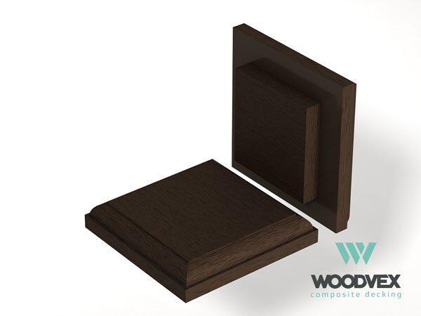 Крышка столба верхняя Woodvex Венге 122х122 мм
