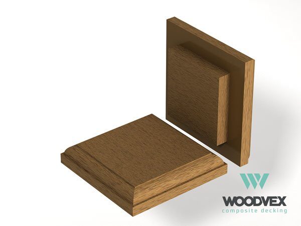 Крышка столба верхняя Woodvex Вуд 122х122 мм