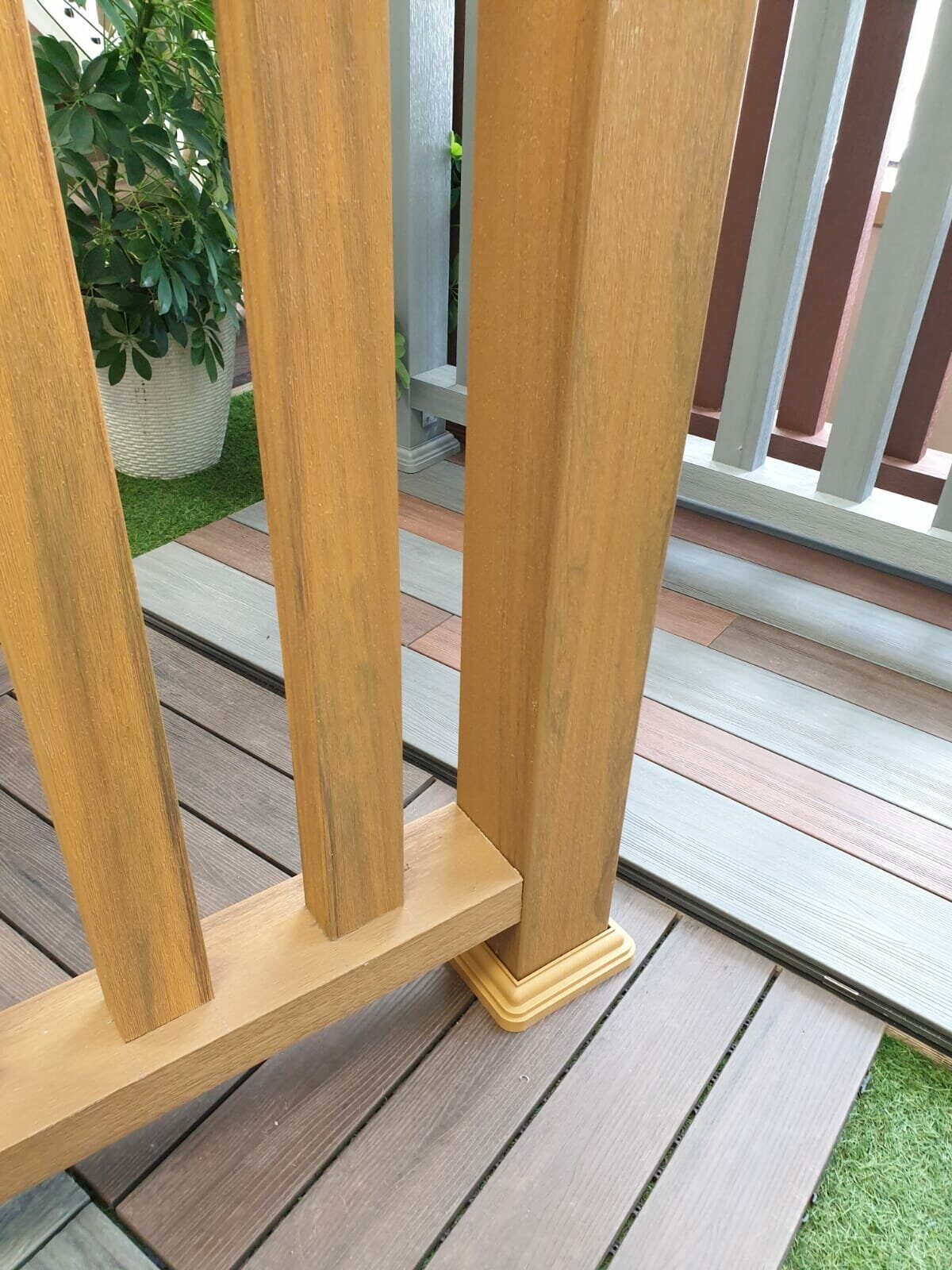 ПЕРИЛА нижние Select 3000х95х50 Teak co-extrusion — изображение 2