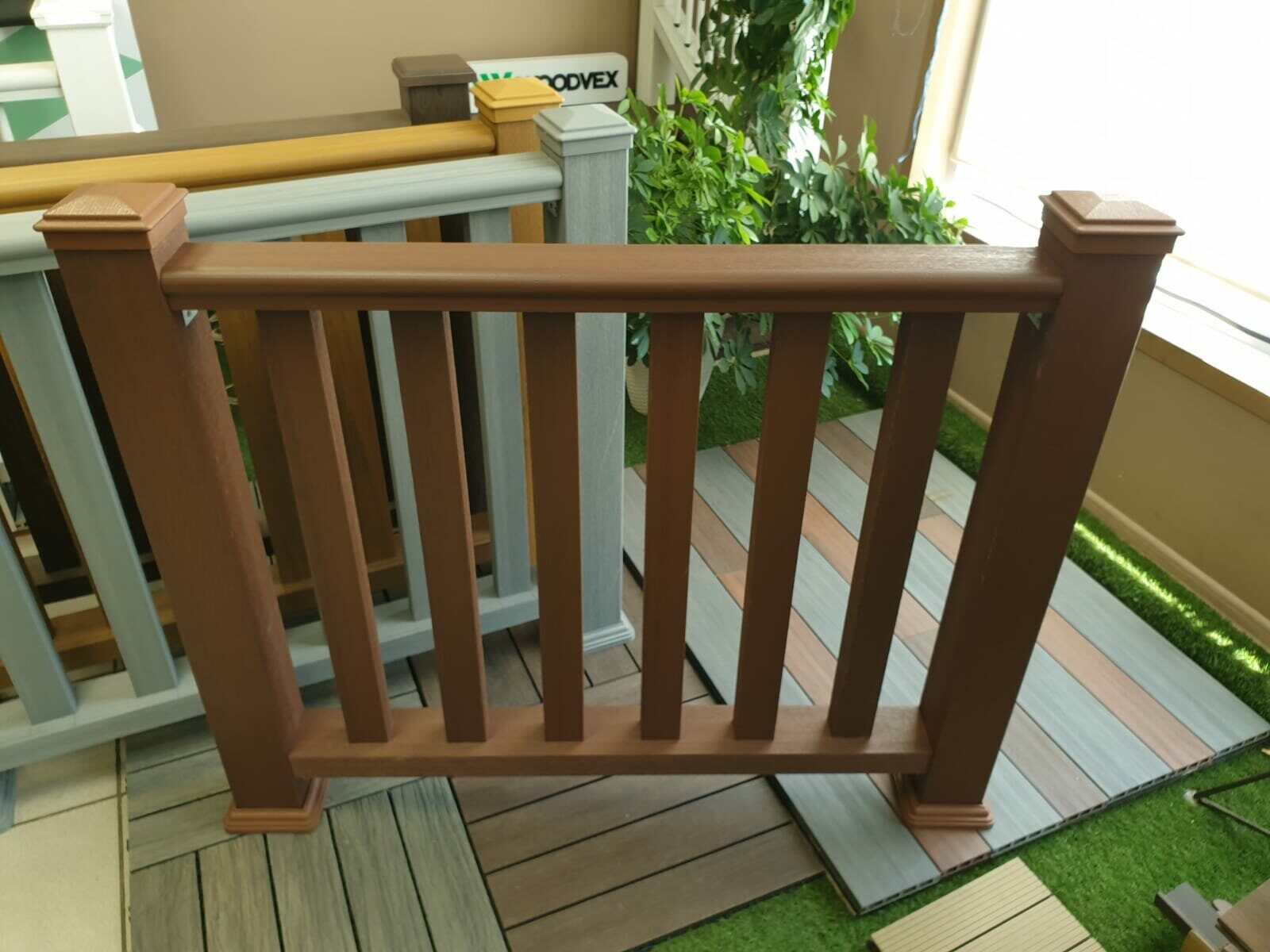 ПЕРИЛА нижние Select 3000х95х50 Mahogany co-extrusion — изображение 2
