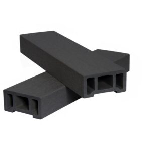 Поручень ДЕНПАСАР 76*38*2900 мм из ДПК, чёрный