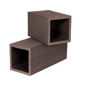 Столб (125*125*2900 мм) 3D WOOD, СИНГАРАДЖА, ДПК, тёмно-коричневый