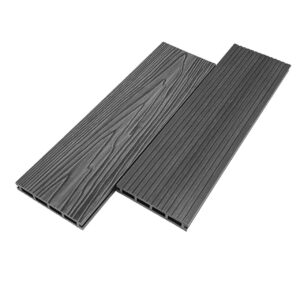 Террасная доска Tehno Grand 3D 4000х146х24 мм, графит