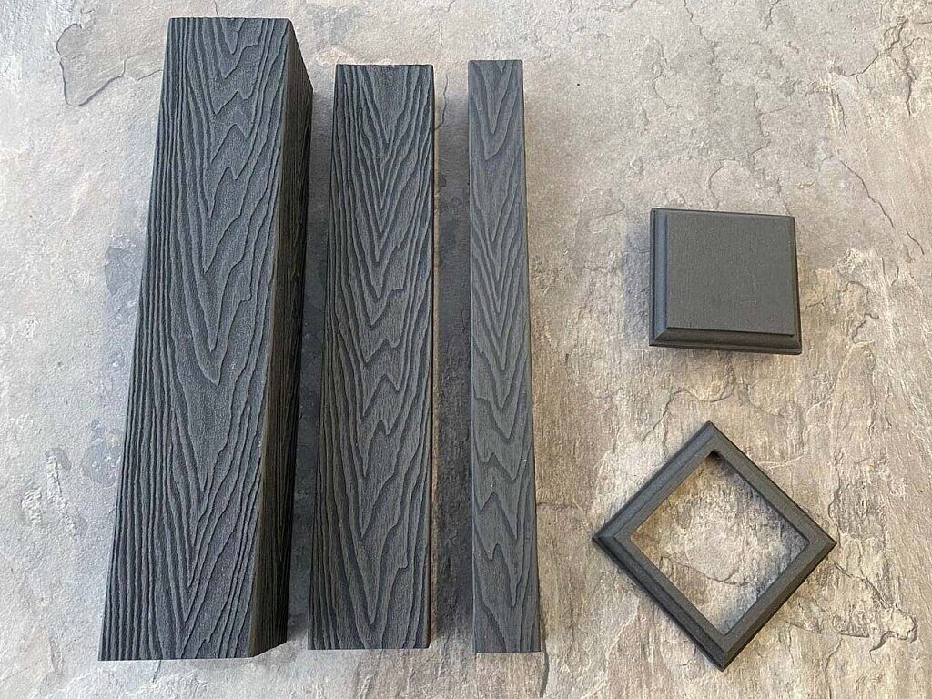 Перила EasyDecking Wood-X 90х45х3010 Черное дерево — изображение 3