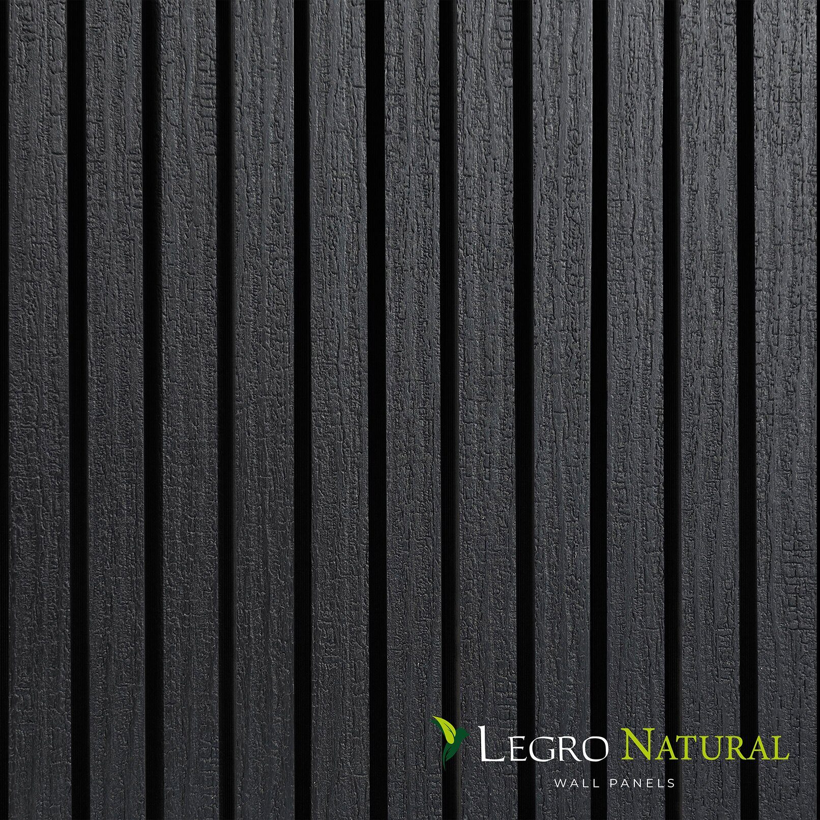 Фасадная реечная панель Legro Ultra Naturale, Burnt Wood, FS 15, 150х27.5х3600 мм