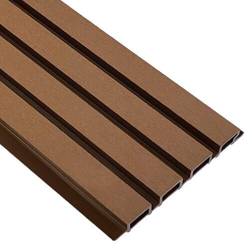 Фасадная реечная панель EasyDecking Wood-X 3010x219х26 мм, цвет Коричневый (шлифованная)
