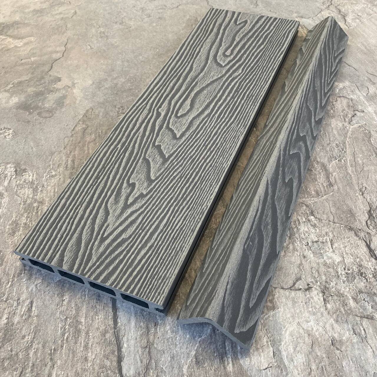 Террасная доска EasyDecking Wood-X 146х23х4010 Серый — изображение 4