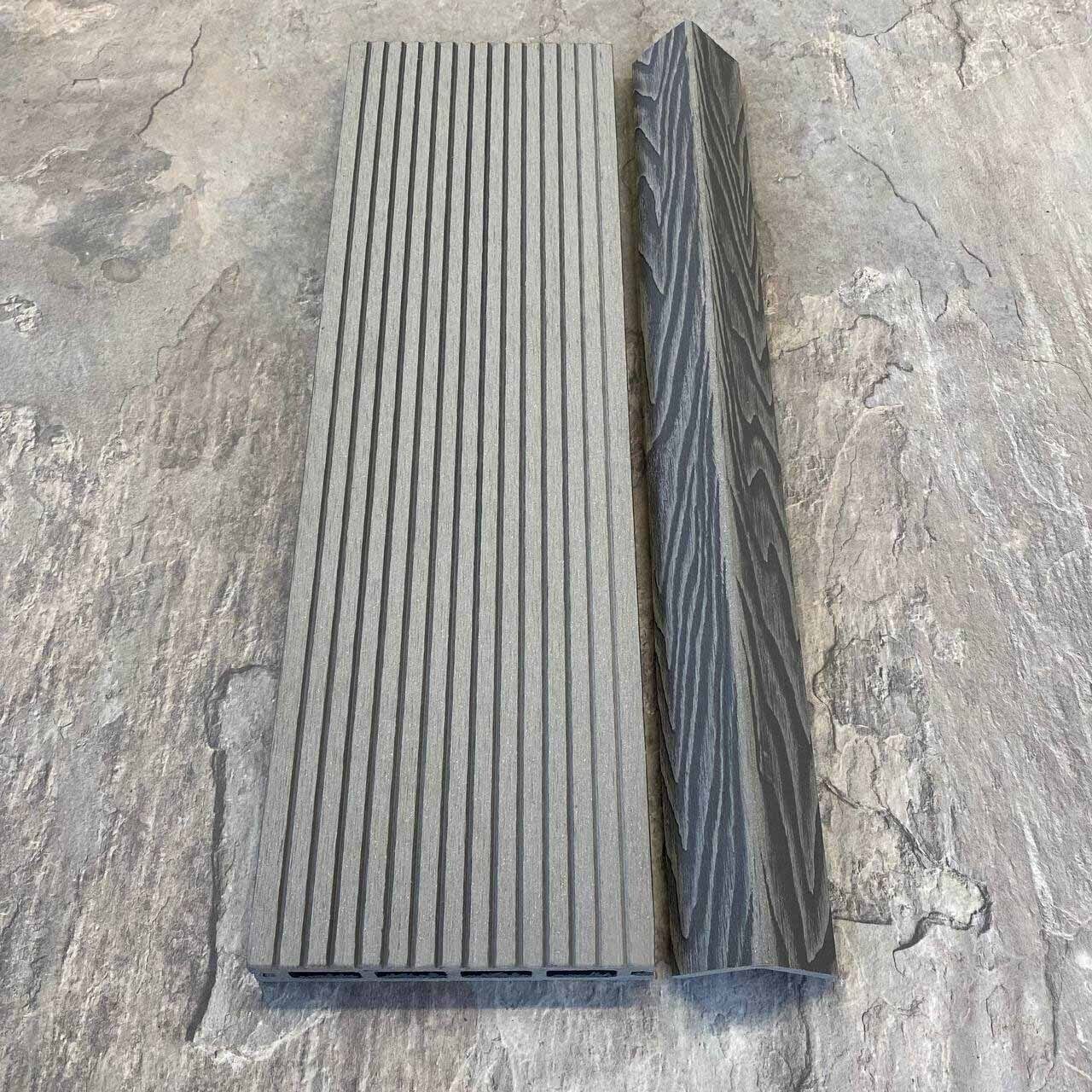 Террасная доска EasyDecking Wood-X 146х23х4010 Серый — изображение 5