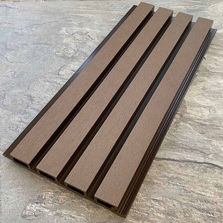 Фасадная реечная панель EasyDecking Вуд-Икс 3000x219х26 мм, цвет Венге (шлифованная) — изображение 2
