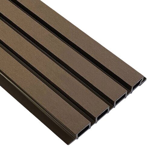 Фасадная реечная панель EasyDecking Вуд-Икс 3000x219х26 мм, цвет Венге (шлифованная)