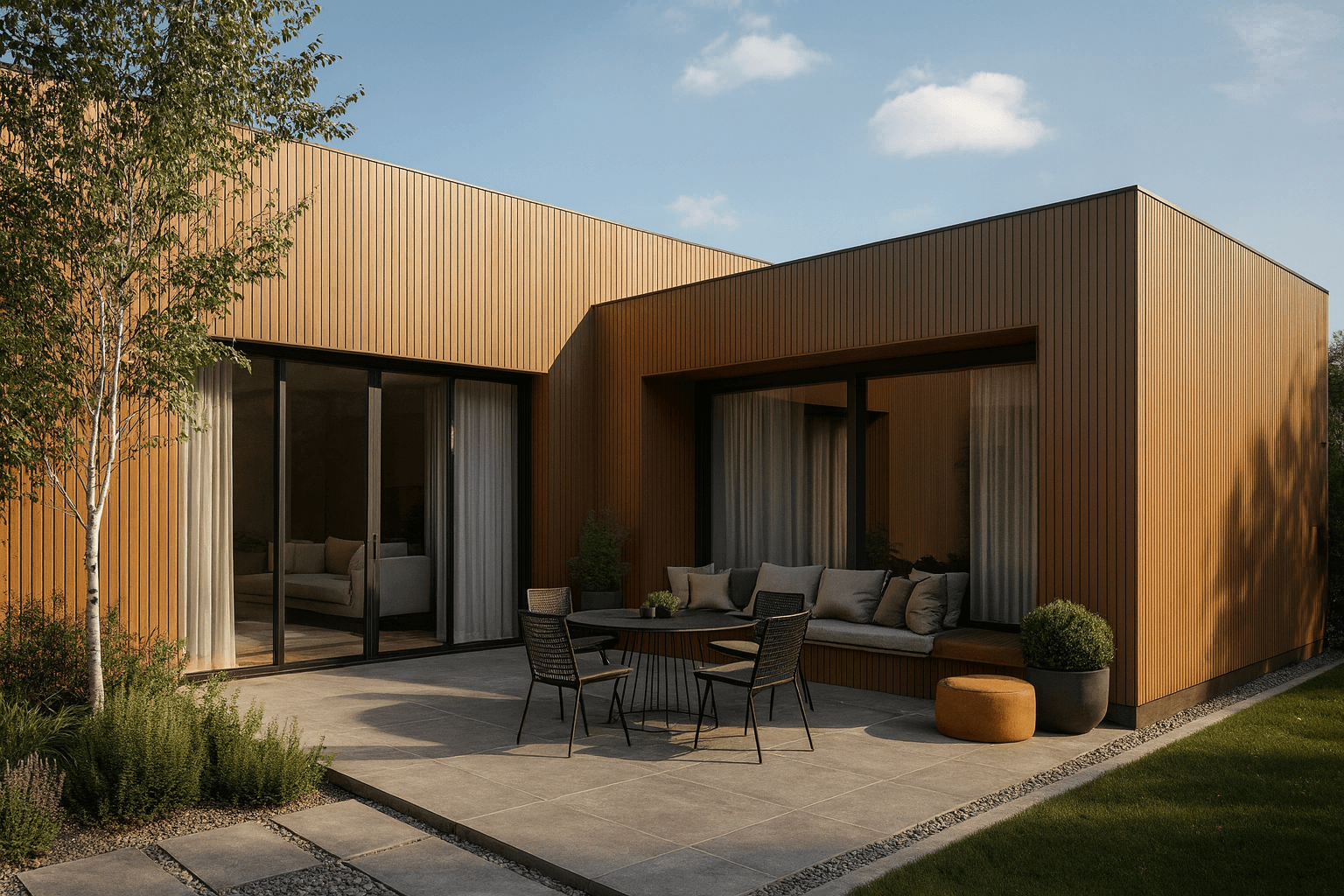 Фасадная реечная панель ДПК Holzhof Эко 219*24*3000мм, Коричневая — изображение 3