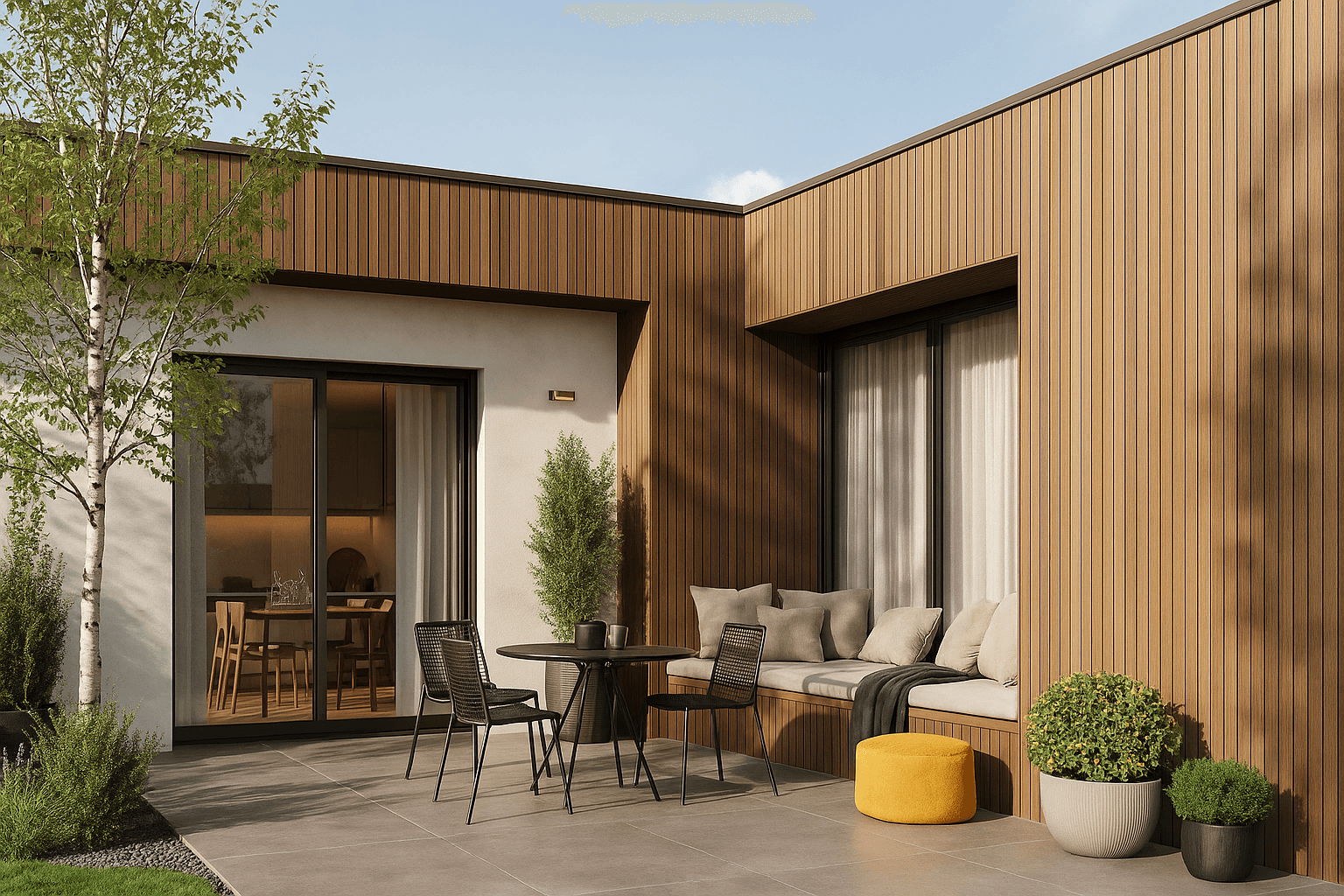 Фасадная реечная панель ДПК Holzhof Эко 219*24*3000мм, Коричневая — изображение 5